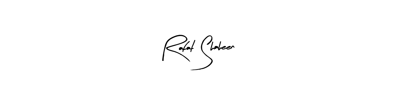 The best way (Arty Signature) to make a short signature is to pick only two or three words in your name. The name Rafat Shaheen include a total of six letters. For converting this name. Rafat Shaheen signature style 8 images and pictures png