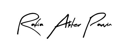 Make a short Rafia Akter Parvin signature style. Manage your documents anywhere anytime using Arty Signature. Create and add eSignatures, submit forms, share and send files easily. Rafia Akter Parvin signature style 8 images and pictures png
