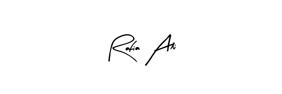 Rafia Ali stylish signature style. Best Handwritten Sign (Arty Signature) for my name. Handwritten Signature Collection Ideas for my name Rafia Ali. Rafia Ali signature style 8 images and pictures png