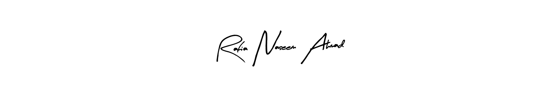 Make a short Rafia Naseem Ahmad signature style. Manage your documents anywhere anytime using Arty Signature. Create and add eSignatures, submit forms, share and send files easily. Rafia Naseem Ahmad signature style 8 images and pictures png