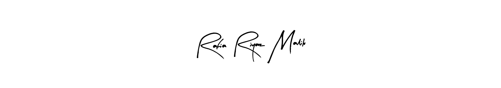 Create a beautiful signature design for name Rafia Riyaz Malik. With this signature (Arty Signature) fonts, you can make a handwritten signature for free. Rafia Riyaz Malik signature style 8 images and pictures png