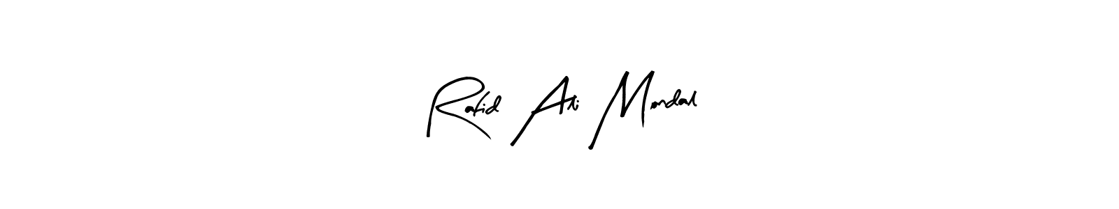 Make a beautiful signature design for name Rafid Ali Mondal. With this signature (Arty Signature) style, you can create a handwritten signature for free. Rafid Ali Mondal signature style 8 images and pictures png