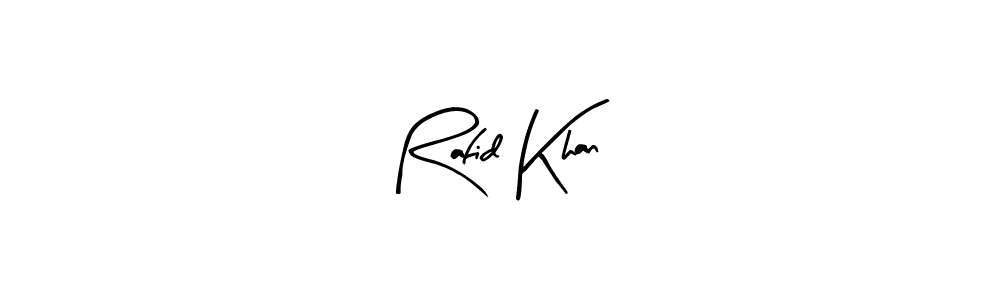 Use a signature maker to create a handwritten signature online. With this signature software, you can design (Arty Signature) your own signature for name Rafid Khan. Rafid Khan signature style 8 images and pictures png