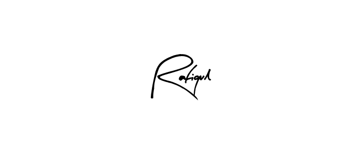 Use a signature maker to create a handwritten signature online. With this signature software, you can design (Arty Signature) your own signature for name Rafiqul. Rafiqul signature style 8 images and pictures png