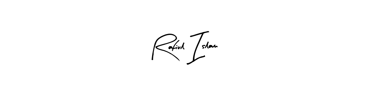 Make a beautiful signature design for name Rafiul Islam. With this signature (Arty Signature) style, you can create a handwritten signature for free. Rafiul Islam signature style 8 images and pictures png