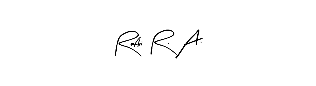 Design your own signature with our free online signature maker. With this signature software, you can create a handwritten (Arty Signature) signature for name Rafki R. A.. Rafki R. A. signature style 8 images and pictures png