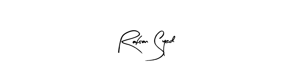 if you are searching for the best signature style for your name Rafsan Syed. so please give up your signature search. here we have designed multiple signature styles  using Arty Signature. Rafsan Syed signature style 8 images and pictures png