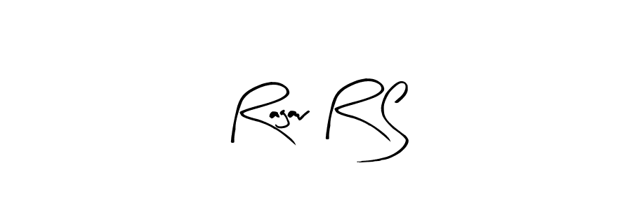 Use a signature maker to create a handwritten signature online. With this signature software, you can design (Arty Signature) your own signature for name Ragav R S. Ragav R S signature style 8 images and pictures png