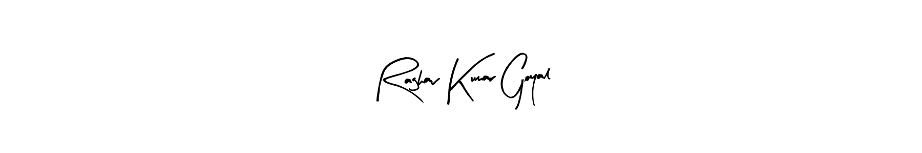 Design your own signature with our free online signature maker. With this signature software, you can create a handwritten (Arty Signature) signature for name Raghav Kumar Goyal. Raghav Kumar Goyal signature style 8 images and pictures png
