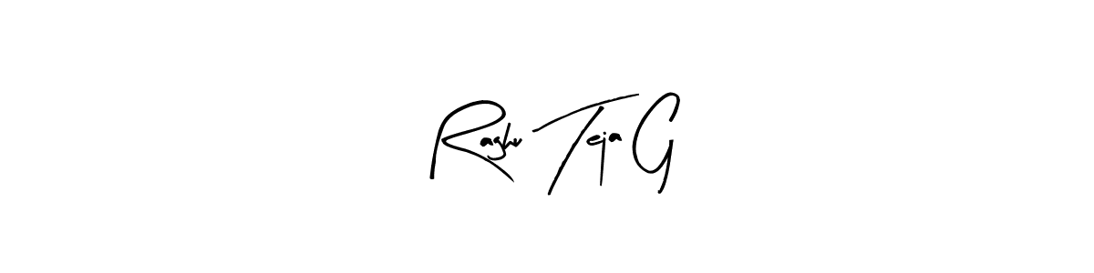 Use a signature maker to create a handwritten signature online. With this signature software, you can design (Arty Signature) your own signature for name Raghu Teja G. Raghu Teja G signature style 8 images and pictures png