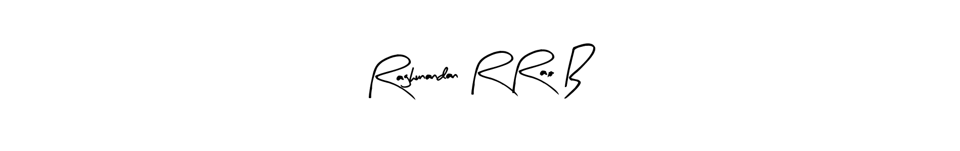 The best way (Arty Signature) to make a short signature is to pick only two or three words in your name. The name Raghunandan R Rao B include a total of six letters. For converting this name. Raghunandan R Rao B signature style 8 images and pictures png