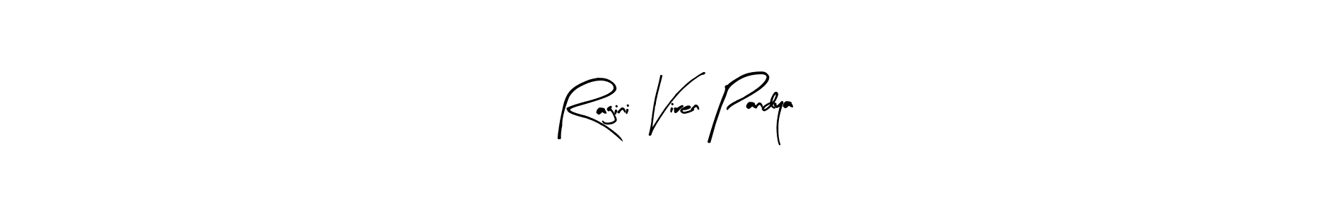 Arty Signature is a professional signature style that is perfect for those who want to add a touch of class to their signature. It is also a great choice for those who want to make their signature more unique. Get Ragini Viren Pandya name to fancy signature for free. Ragini Viren Pandya signature style 8 images and pictures png