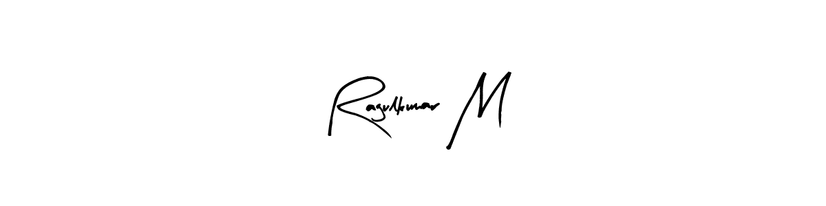 Similarly Arty Signature is the best handwritten signature design. Signature creator online .You can use it as an online autograph creator for name Ragulkumar M. Ragulkumar M signature style 8 images and pictures png