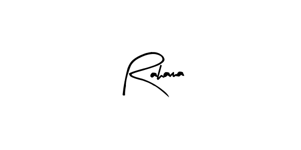 Create a beautiful signature design for name Rahama. With this signature (Arty Signature) fonts, you can make a handwritten signature for free. Rahama signature style 8 images and pictures png