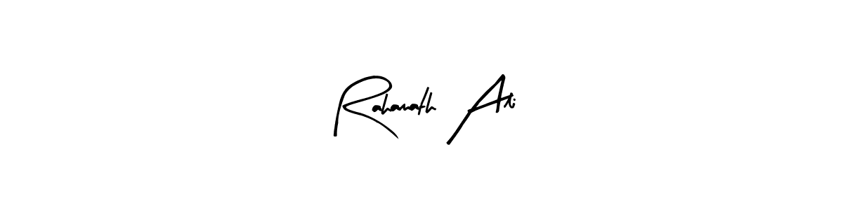 Make a beautiful signature design for name Rahamath Ali. With this signature (Arty Signature) style, you can create a handwritten signature for free. Rahamath Ali signature style 8 images and pictures png