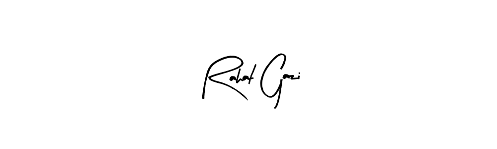 Make a beautiful signature design for name Rahat Gazi. With this signature (Arty Signature) style, you can create a handwritten signature for free. Rahat Gazi signature style 8 images and pictures png