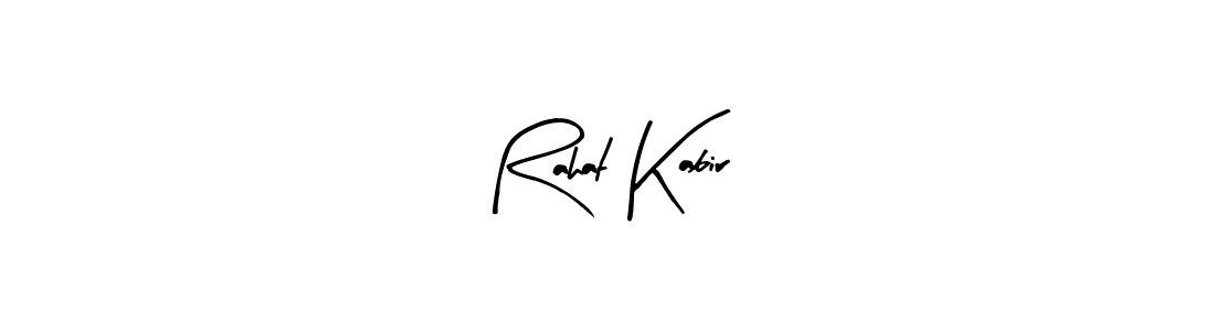 How to make Rahat Kabir name signature. Use Arty Signature style for creating short signs online. This is the latest handwritten sign. Rahat Kabir signature style 8 images and pictures png