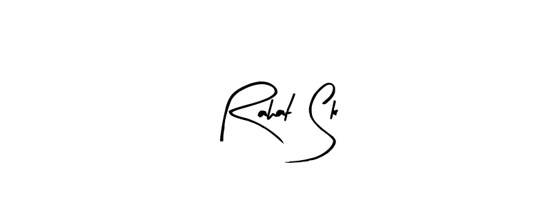 Similarly Arty Signature is the best handwritten signature design. Signature creator online .You can use it as an online autograph creator for name Rahat Sk. Rahat Sk signature style 8 images and pictures png