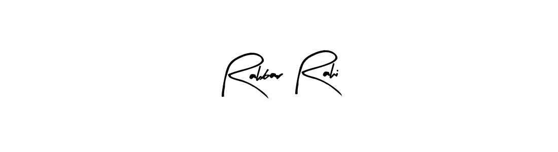 Use a signature maker to create a handwritten signature online. With this signature software, you can design (Arty Signature) your own signature for name Rahbar Rahi. Rahbar Rahi signature style 8 images and pictures png