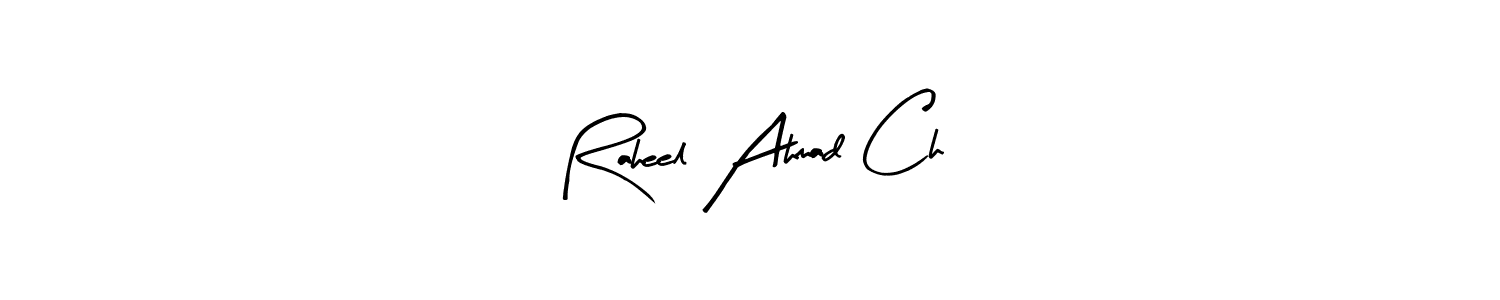 This is the best signature style for the Raheel Ahmad Ch name. Also you like these signature font (Arty Signature). Mix name signature. Raheel Ahmad Ch signature style 8 images and pictures png