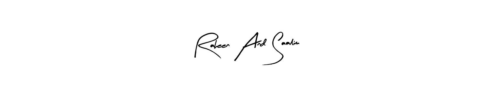 How to make Raheen And Saalim signature? Arty Signature is a professional autograph style. Create handwritten signature for Raheen And Saalim name. Raheen And Saalim signature style 8 images and pictures png