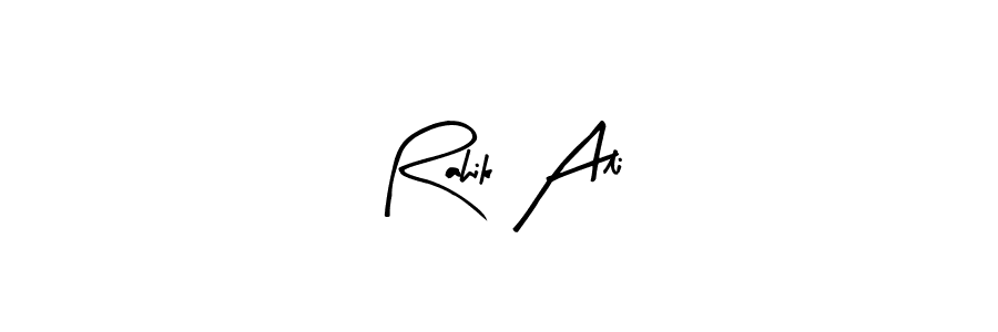 How to make Rahik Ali signature? Arty Signature is a professional autograph style. Create handwritten signature for Rahik Ali name. Rahik Ali signature style 8 images and pictures png