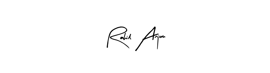 This is the best signature style for the Rahil Anjum name. Also you like these signature font (Arty Signature). Mix name signature. Rahil Anjum signature style 8 images and pictures png