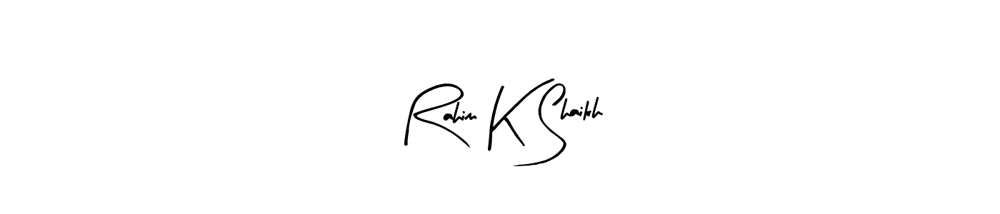 Rahim K Shaikh stylish signature style. Best Handwritten Sign (Arty Signature) for my name. Handwritten Signature Collection Ideas for my name Rahim K Shaikh. Rahim K Shaikh signature style 8 images and pictures png