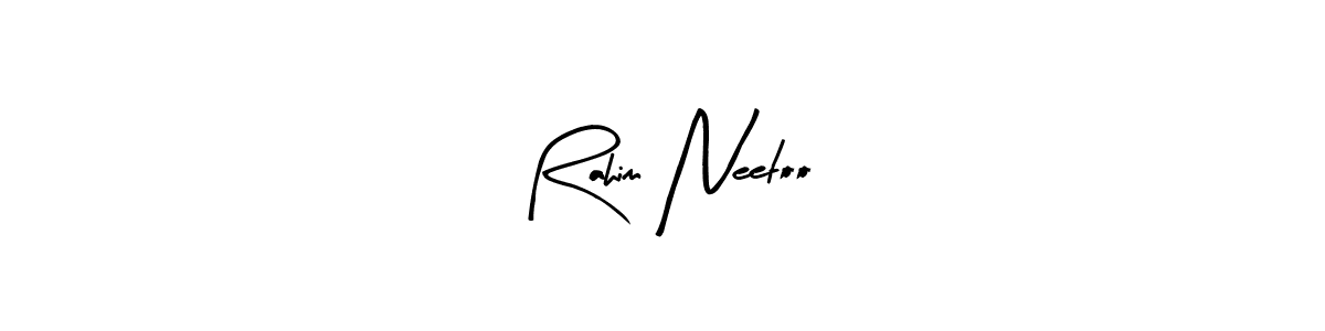Rahim Neetoo stylish signature style. Best Handwritten Sign (Arty Signature) for my name. Handwritten Signature Collection Ideas for my name Rahim Neetoo. Rahim Neetoo signature style 8 images and pictures png