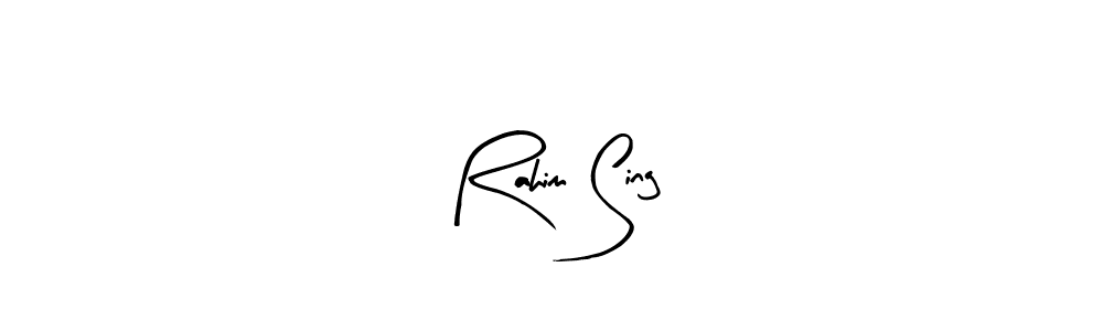Design your own signature with our free online signature maker. With this signature software, you can create a handwritten (Arty Signature) signature for name Rahim Sing. Rahim Sing signature style 8 images and pictures png
