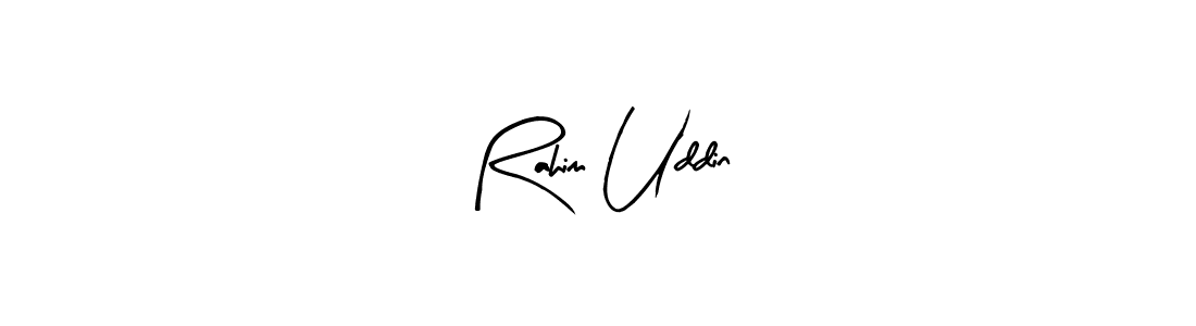 Make a beautiful signature design for name Rahim Uddin. With this signature (Arty Signature) style, you can create a handwritten signature for free. Rahim Uddin signature style 8 images and pictures png