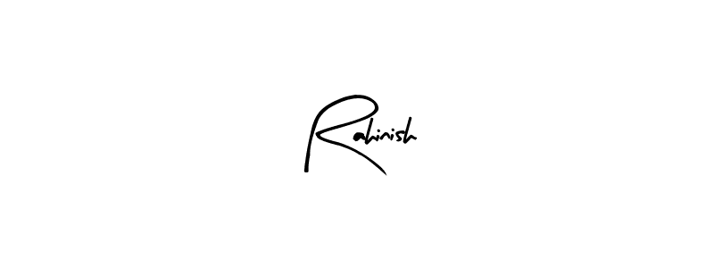 Design your own signature with our free online signature maker. With this signature software, you can create a handwritten (Arty Signature) signature for name Rahinish. Rahinish signature style 8 images and pictures png