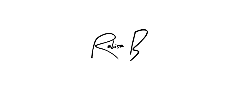 Make a beautiful signature design for name Rahisa B. With this signature (Arty Signature) style, you can create a handwritten signature for free. Rahisa B signature style 8 images and pictures png