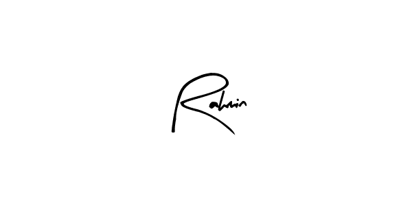 The best way (Arty Signature) to make a short signature is to pick only two or three words in your name. The name Rahmin include a total of six letters. For converting this name. Rahmin signature style 8 images and pictures png