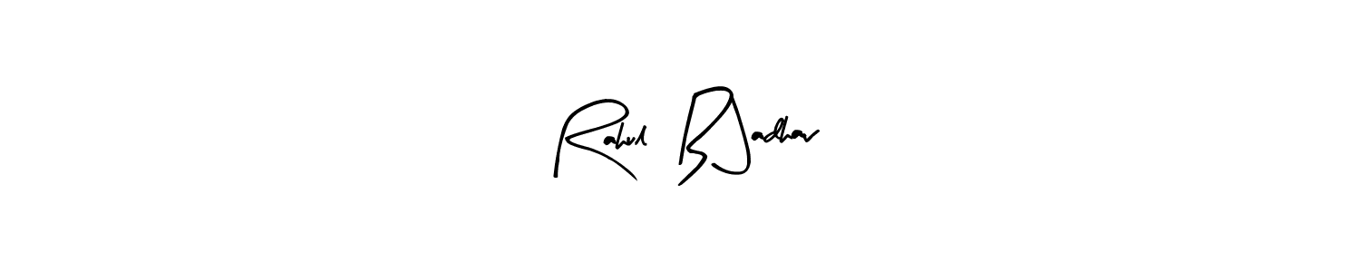 Similarly Arty Signature is the best handwritten signature design. Signature creator online .You can use it as an online autograph creator for name Rahul  B Jadhav. Rahul  B Jadhav signature style 8 images and pictures png