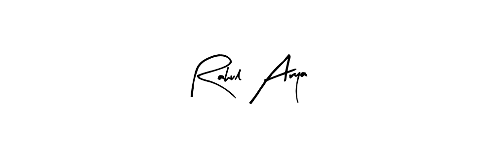 You should practise on your own different ways (Arty Signature) to write your name (Rahul Arya) in signature. don't let someone else do it for you. Rahul Arya signature style 8 images and pictures png