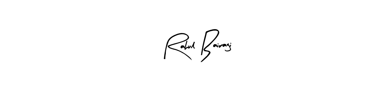 How to make Rahul Bairagi name signature. Use Arty Signature style for creating short signs online. This is the latest handwritten sign. Rahul Bairagi signature style 8 images and pictures png