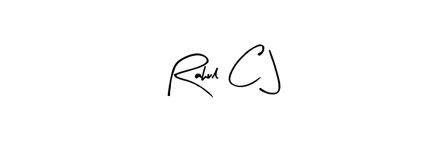 Arty Signature is a professional signature style that is perfect for those who want to add a touch of class to their signature. It is also a great choice for those who want to make their signature more unique. Get Rahul C J name to fancy signature for free. Rahul C J signature style 8 images and pictures png