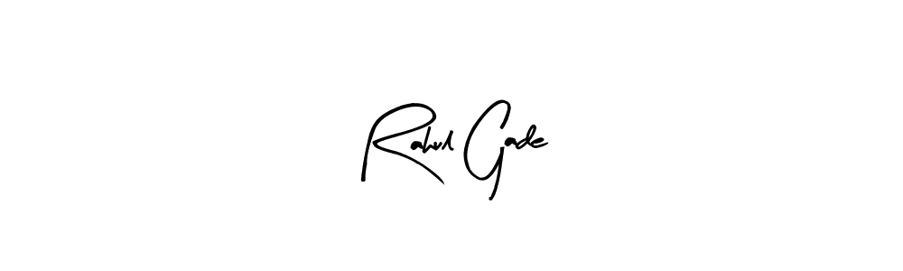 if you are searching for the best signature style for your name Rahul Gade. so please give up your signature search. here we have designed multiple signature styles  using Arty Signature. Rahul Gade signature style 8 images and pictures png