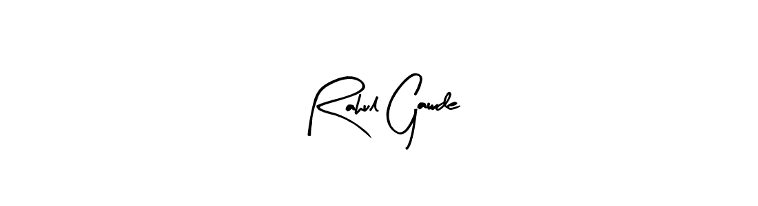Design your own signature with our free online signature maker. With this signature software, you can create a handwritten (Arty Signature) signature for name Rahul Gawde. Rahul Gawde signature style 8 images and pictures png
