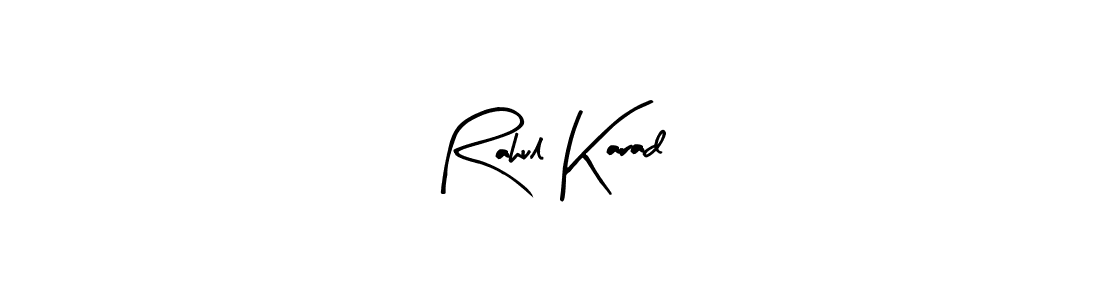 Design your own signature with our free online signature maker. With this signature software, you can create a handwritten (Arty Signature) signature for name Rahul Karad. Rahul Karad signature style 8 images and pictures png