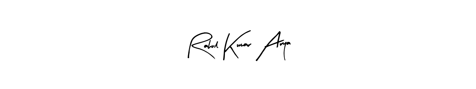How to make Rahul Kumar Arya name signature. Use Arty Signature style for creating short signs online. This is the latest handwritten sign. Rahul Kumar Arya signature style 8 images and pictures png