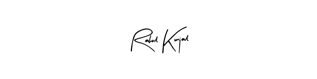 How to make Rahul Kunjal signature? Arty Signature is a professional autograph style. Create handwritten signature for Rahul Kunjal name. Rahul Kunjal signature style 8 images and pictures png