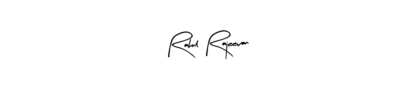 The best way (Arty Signature) to make a short signature is to pick only two or three words in your name. The name Rahul Rajeevan include a total of six letters. For converting this name. Rahul Rajeevan signature style 8 images and pictures png