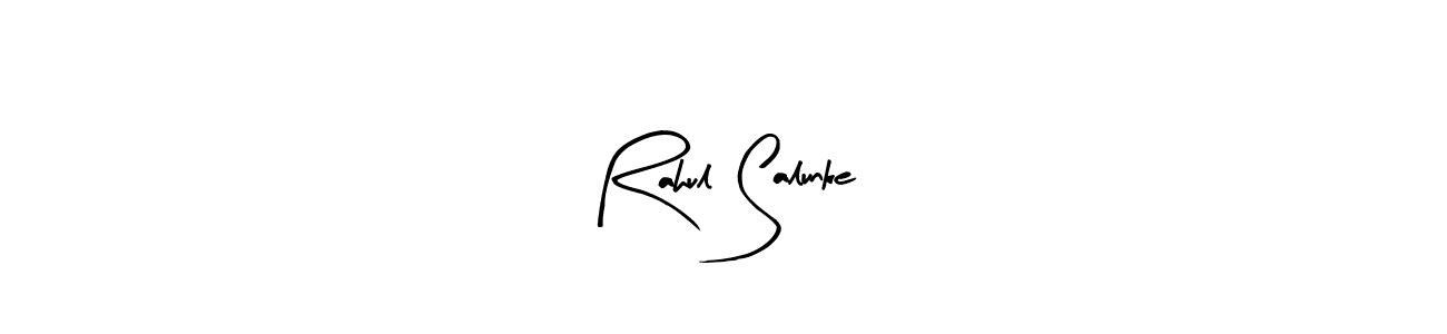 Use a signature maker to create a handwritten signature online. With this signature software, you can design (Arty Signature) your own signature for name Rahul Salunke. Rahul Salunke signature style 8 images and pictures png