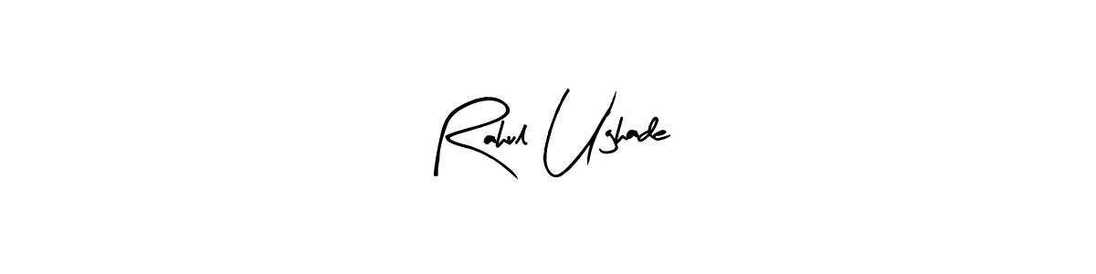 You should practise on your own different ways (Arty Signature) to write your name (Rahul Ughade) in signature. don't let someone else do it for you. Rahul Ughade signature style 8 images and pictures png