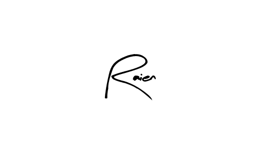 Make a beautiful signature design for name Raien. With this signature (Arty Signature) style, you can create a handwritten signature for free. Raien signature style 8 images and pictures png