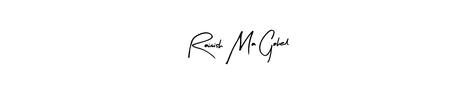 Also we have Raimish Ma Gohel name is the best signature style. Create professional handwritten signature collection using Arty Signature autograph style. Raimish Ma Gohel signature style 8 images and pictures png