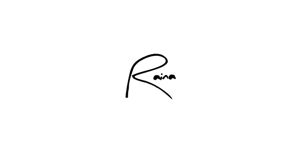 How to make Raina  name signature. Use Arty Signature style for creating short signs online. This is the latest handwritten sign. Raina  signature style 8 images and pictures png