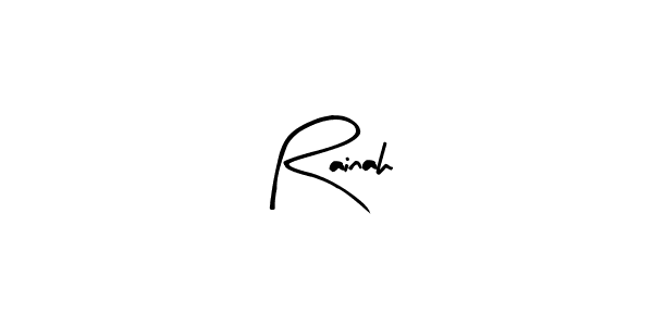 Arty Signature is a professional signature style that is perfect for those who want to add a touch of class to their signature. It is also a great choice for those who want to make their signature more unique. Get Rainah name to fancy signature for free. Rainah signature style 8 images and pictures png